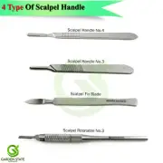 Medical Dissection Scalpel BP Handle #3/4 Podiatry Surgical Fixed Blade Scalpels