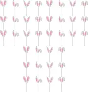 Bunny Cupcake Toppers, Bunny Cake Decorations Decorative Bunny Ears Cake Topper, Funny Rabbit Cupcake Topper Easter Cake Decoration for Home Parties