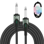 Professional Guitar Cable 10 FT, 1/4" TRS Anti-Kink Stage Cable for Electric ...