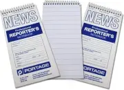 Reporter’s Notebook – Spiral Notebook, Notepad, Writing Pad for 3 Pack, White