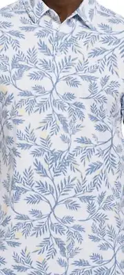 NWT Travis Mathew White Desert Wind Floral Golf Polo Shirt Mens Small