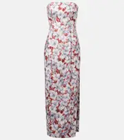 [Posse] Posse Rosalie floral linen maxi dress UK 6 multicoloured
