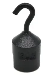Eisco Labs 20g Iron Hooked Weight with Slotted Base to Hang Additional Weights