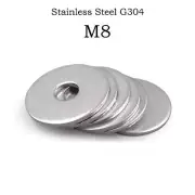 M8 Mudguard Washers Flat Washer Stainless Steel A2 G304