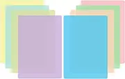 8Pcs A4 Overlays for Dyslexia Reading Guided Strips Bookmark Visual Aids Colored Dyslexia Overlay Tracking Rulers for Students Kids to Reduce Visual Stress (A4)