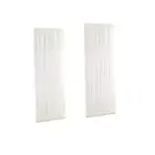 Curtains 2pcs French Door White Curtains