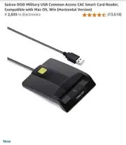 Saicoo Smart Card Reader New Sealed Mac Windows USB type A
