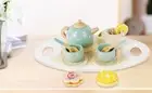 14Pcs Toy Tea Set Afternoon Tea Set Toy Tea Party Set Learning Role Play nuiHR