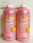 2 Bottles Pink Dream ~ Peach Moisturizing Body Wash 33.8 fl oz Each