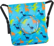 CATIEBYE Drawstring Backpack with Separate Dry Wet Compartment Lightweight Outdoor Swimming Beach Bag for Boys for Gym and School Use