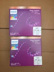 Philips 6.6' Smart Plug-in Color Tunable White Wi-Fi Wiz Connect Light Strip 2pk