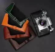 Genuine Real Leather Half Camera Case Bag Cover for ZEISS IKON CONTAX iiiA IIA