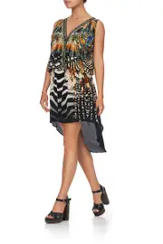 CROSS OVER DRESS WITH LONG BACK LOST PARADISE