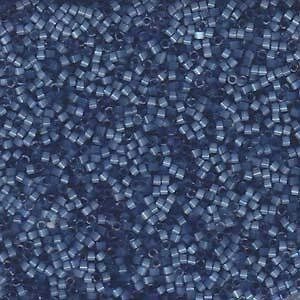Dyed Dusk Blue Silk Satin Miyuki Delica Beads 11/0 (DB1811-TB)