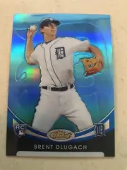 2010 topps blue refractor brent dlugach 107 /299