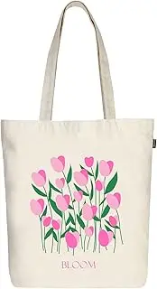 [Eco Right] Aesthetic Canvas Tote Bag for Women, Cute, Trendy & Reusable Cotton Bags for School, Shopping, Gym, Library and Beach, Perfect for Groceries, Gifts for Teachers