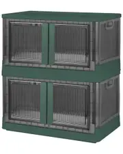 Fresh Fab Finds Set of 2 Green Foldable Collapsible Storage Bins
