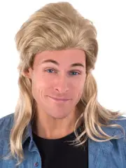 Dirk Blonde Mullet Costume Wig