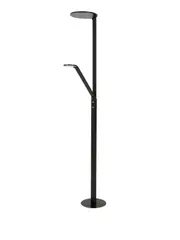 LEDlux Wallace LED M&C Floor Lamp With USB Port in Black