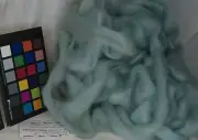 Variegated Lite Turquoise romney wool roving spinning weaving felting fiber arts