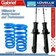 2 Front Raised HD Gabriel Ultra Shocks + Lovells Springs for Jeep Commander XH