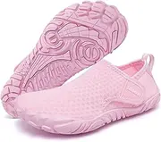 [Limberun] Water Shoes Barefoot Shoes Children's Bathing Shoes Children Boys Girls Swimming Shoes, Wzk3601 Pink, 34 EU