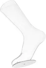Magnetic Standing Female Foot Model for Sock Display Transparent Plastic Shoe Mannequin with Stable Base for Retail Stores for Product Photography and Visual Appeal