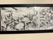 Original Art By Darryl Banks X Men Vs Sentinel Cyclops , Colossus Wolverine