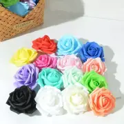 Artificial Foam Rose Flowers - 7cm Flower Head DIY Crafts Wedding Decor 10/50Pcs
