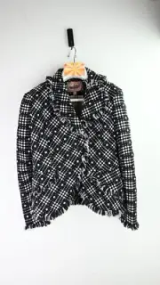 Trelise Cooper "Rags to Riches" jacket in black/pink size UK12 BNWT