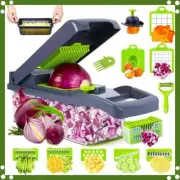 14 in 1 Multifunctional Vegetable Chopper Slicer Cutter with Basket Handle