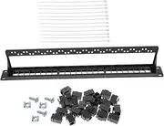 Gatuida Patch Panel Module Rack Mount Ethernet Cable 24 Port Patch Panel Network