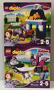LEGO DUPLO Sofia the First 10822 Magical Carriage & 10594 Royal Stable RETIRED