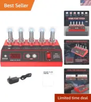 Spark Plug Tester Tool 5 Holes Automotive Spark Plug Tester Kit with LCD Disp...
