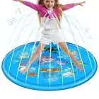Outdoor 1m Kids Splash Sprinkler Water Play Pad Mat Inflatable Spray Pool Toy