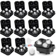 10x ICE Balls Maker Round Sphere Tray Mold Cube Whiskey Ball Cocktails Silicone