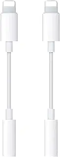 [Apple MFi Certified] 2 Pack Lightning to 3.5 mm Headphone Jack Adapter iPhone 3.5mm Jack Aux Dongle Cable Converter Compatible with iPhone 14 13 12 11 Pro XR XS X 8 7 iPad iPod Support All iOS System