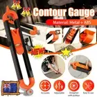 Carpenter Tool Profile Scribing Ruler-Contour Gauge with Lock Professional Gauge
