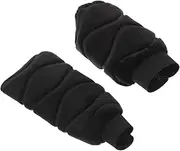 SOLUSTRE 2pcs Car Gear Set Cars Automotive Automatic Hoodie Gearshift Hoodie Car Gear Lever Protective Cover Gear Shift Knob Base Cover Gear Knob Cover Shifter Knob Cover Plush Black