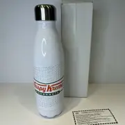 KRISPY KREME - BOWTIE - WATER BOTTLE - FLASK-STAINLESS STEEL NIB RARE COLLECT