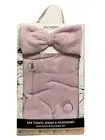 Living Spa Womens Pink Towel Wrap & Headband Bath & Accessory Set New