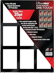 Ultra Pro 35PT 9-Card Black Border UV One-Touch Magnetic Card Holder