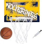 Franklin Sports NCAA Over The Door Basketball Hoop - Kids Indoor Basketball Hoop with Mini Basketball - NCAA Fan Shop Mini Hoop for Bedroom + Office - Over The Door Mini Hoop Set
