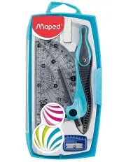 Maped Study Maths Set 8 Piece Measuring Graphics Kit Assorted Colour