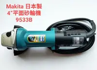 在飛比找樂天市場購物網優惠-Makita 牧田 9533B (日本製) 4＂平面砂輪機