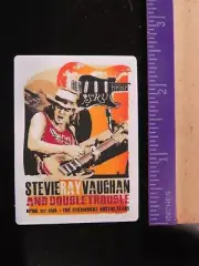 Music STICKER: STEVIE RAY VAUGHAN Concert Poster at The Steamboat, Austin, TEXAS