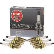 NGK Set of 6 Nickel V-Power Spark Plugs Gap .043" For Acura Honda Mazda V6