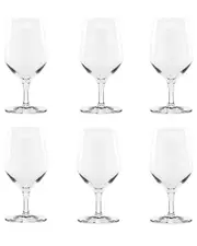 10 Strawberry Street Set of 6 Breckenridge Glassware: Water Goblet