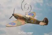 British RAF 610 Sqn Supermarine Spitfire Airplane Aircraft Christmas Ornament