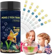 Aquarium Water Test Kit, 7-Way Aquarium Testing Kit for Freshwater Saltwater, Pool Water Test Kit, Effective Water Tester Strips for Fish Tank Pool Water Tests Buniq